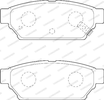 Wagner WBP21872A - Brake Pad Set, disc brake autospares.lv