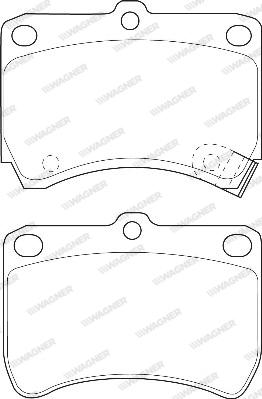 Wagner WBP21355A - Brake Pad Set, disc brake autospares.lv