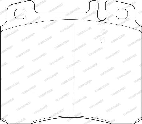 Wagner WBP21303A - Brake Pad Set, disc brake autospares.lv