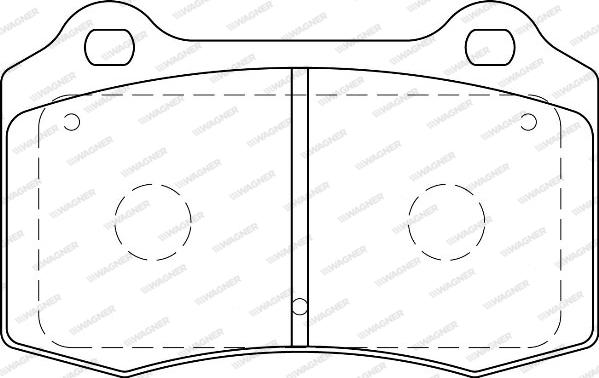 Wagner WBP21381B - Brake Pad Set, disc brake autospares.lv