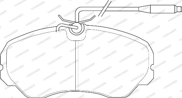 Wagner WBP21205A - Brake Pad Set, disc brake autospares.lv