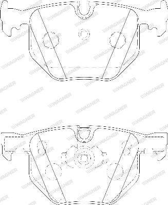 Wagner WBP21282B - Brake Pad Set, disc brake autospares.lv