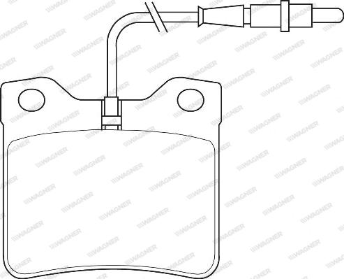 Wagner WBP21278A - Brake Pad Set, disc brake autospares.lv