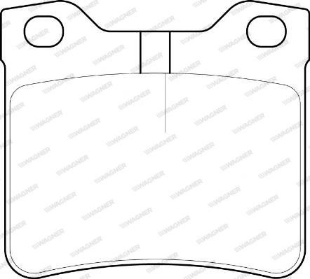 Wagner WBP21278B - Brake Pad Set, disc brake autospares.lv