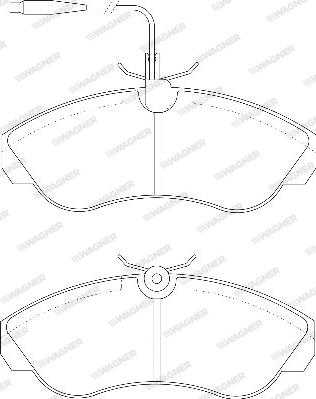 Wagner WBP21799A - Brake Pad Set, disc brake autospares.lv