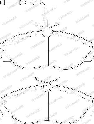 Wagner WBP21797A - Brake Pad Set, disc brake autospares.lv