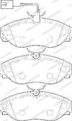 Wagner WBP21797B - Brake Pad Set, disc brake autospares.lv