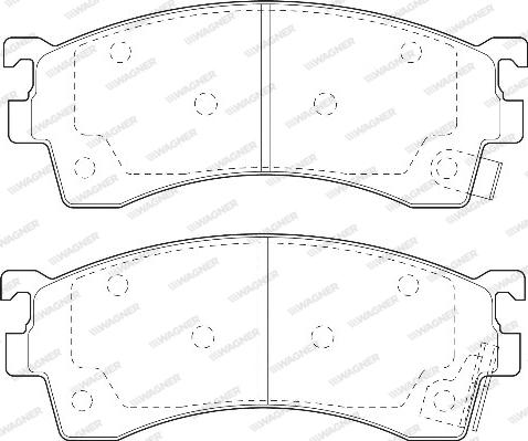 Wagner WBP21754A - Brake Pad Set, disc brake autospares.lv