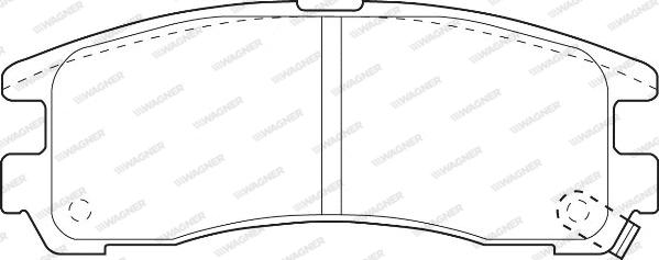 Wagner WBP21706A - Brake Pad Set, disc brake autospares.lv