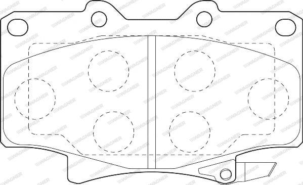 Wagner WBP21775A - Brake Pad Set, disc brake autospares.lv