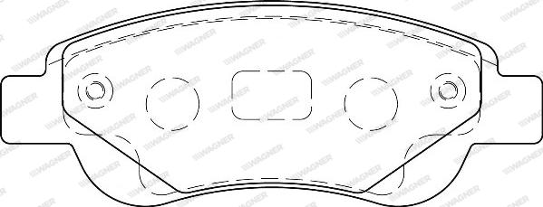 Wagner WBP23959A - Brake Pad Set, disc brake autospares.lv