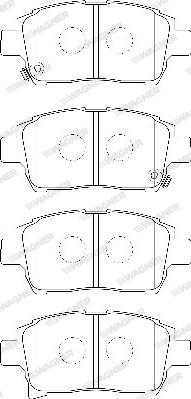 Wagner WBP23904A - Brake Pad Set, disc brake autospares.lv