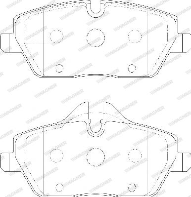 Wagner WBP23915A - Brake Pad Set, disc brake autospares.lv