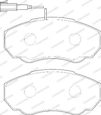 Wagner WBP23917A - Brake Pad Set, disc brake autospares.lv