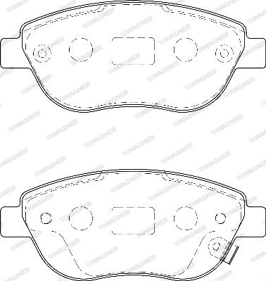 Wagner WBP23981A - Brake Pad Set, disc brake autospares.lv