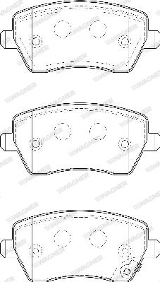 Wagner WBP23973B - Brake Pad Set, disc brake autospares.lv