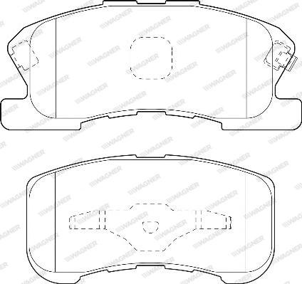 Wagner WBP23497A - Brake Pad Set, disc brake autospares.lv