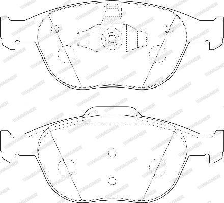 Wagner WBP23440A - Brake Pad Set, disc brake autospares.lv