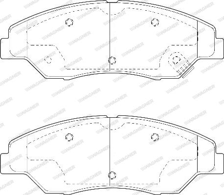 Wagner WBP23442A - Brake Pad Set, disc brake autospares.lv