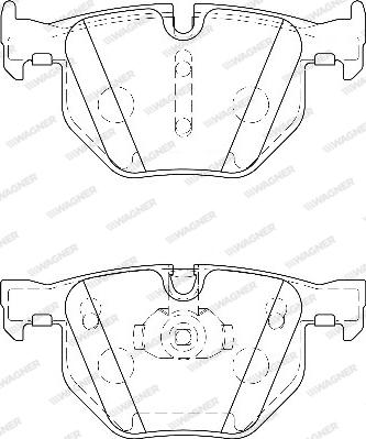 Wagner WBP23447A - Brake Pad Set, disc brake autospares.lv