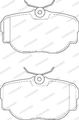 Wagner WBP23458A - Brake Pad Set, disc brake autospares.lv