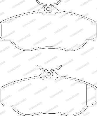 Wagner WBP23452A - Brake Pad Set, disc brake autospares.lv