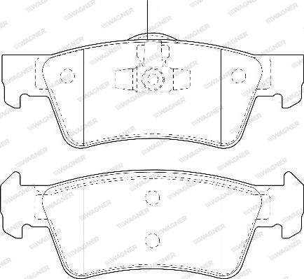 Wagner WBP23467A - Brake Pad Set, disc brake autospares.lv