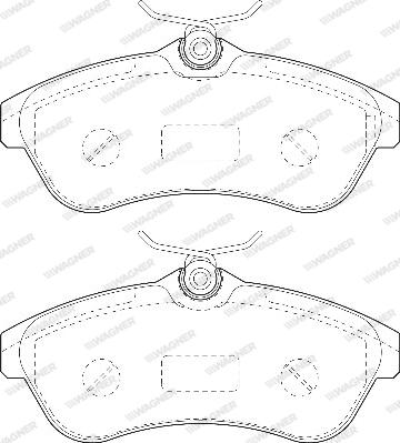 Wagner WBP23409A - Brake Pad Set, disc brake autospares.lv