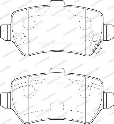 Wagner WBP23417A - Brake Pad Set, disc brake autospares.lv