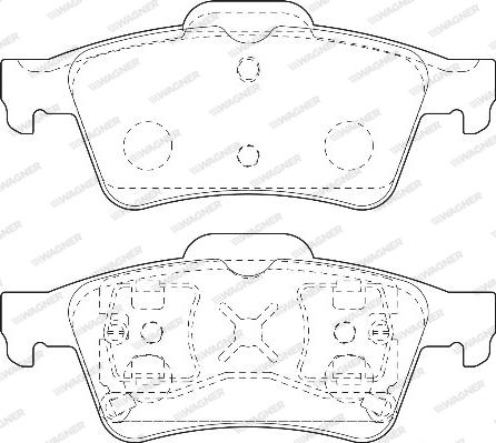 Wagner WBP23482A - Brake Pad Set, disc brake autospares.lv