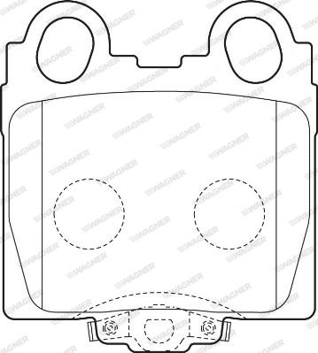 Wagner WBP23429A - Brake Pad Set, disc brake autospares.lv