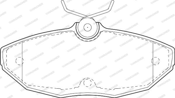 Wagner WBP23424A - Brake Pad Set, disc brake autospares.lv