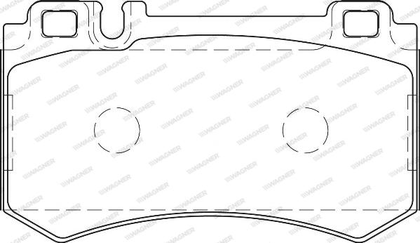 Wagner WBP23478A - Brake Pad Set, disc brake autospares.lv