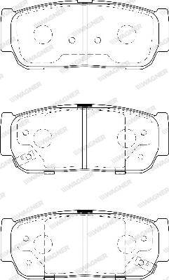 Wagner WBP23545A - Brake Pad Set, disc brake autospares.lv