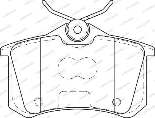 Wagner WBP23554B - Brake Pad Set, disc brake autospares.lv