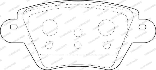 Wagner WBP23557B - Brake Pad Set, disc brake autospares.lv