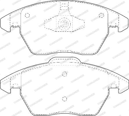 Wagner WBP23589A - Brake Pad Set, disc brake autospares.lv