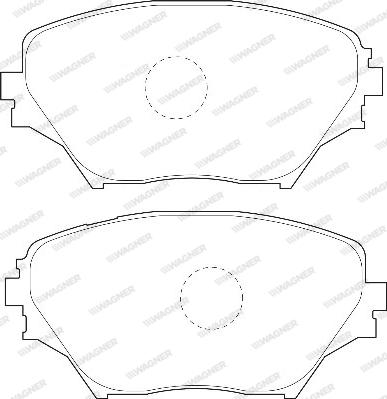 Wagner WBP23585A - Brake Pad Set, disc brake autospares.lv