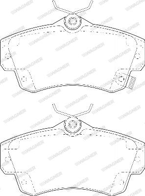 Wagner WBP23532A - Brake Pad Set, disc brake autospares.lv