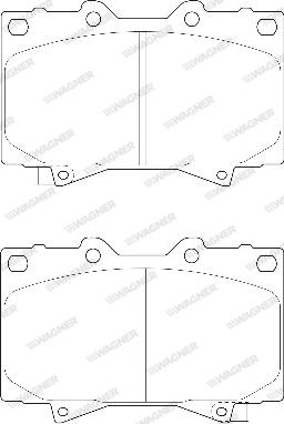 Wagner WBP23524A - Brake Pad Set, disc brake autospares.lv