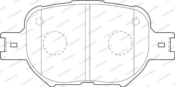 Wagner WBP23526A - Brake Pad Set, disc brake autospares.lv