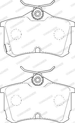 Wagner WBP23527A - Brake Pad Set, disc brake autospares.lv