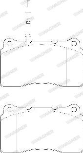 Wagner WBP23575A - Brake Pad Set, disc brake autospares.lv