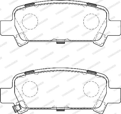 Wagner WBP23572A - Brake Pad Set, disc brake autospares.lv