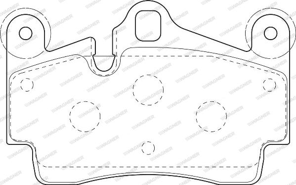 Wagner WBP23694A - Brake Pad Set, disc brake autospares.lv