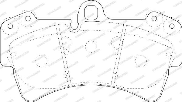 Wagner WBP23693A - Brake Pad Set, disc brake autospares.lv