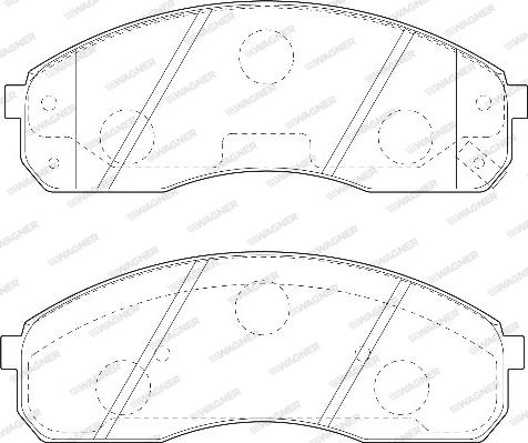 Wagner WBP23649A - Brake Pad Set, disc brake autospares.lv