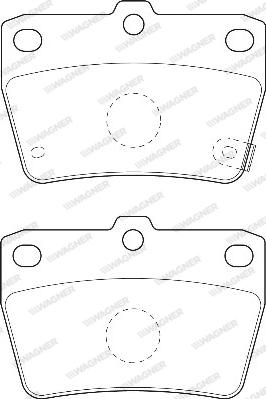 Wagner WBP23656A - Brake Pad Set, disc brake autospares.lv