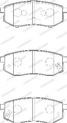 Wagner WBP23608A - Brake Pad Set, disc brake autospares.lv