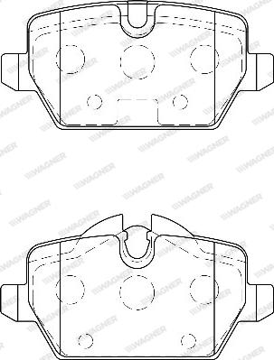 Wagner WBP23623A - Brake Pad Set, disc brake autospares.lv